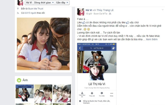 Nữ sinh bị cưa chân lên tiếng về các facebook giả mạo - 1