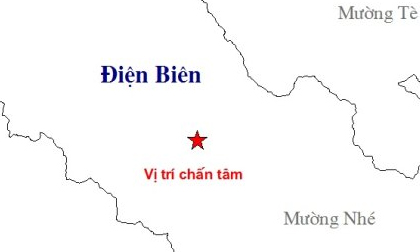 3 trận động đất liên tiếp xảy ra tại Điện Biên
