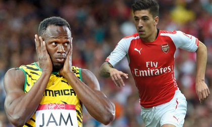 Bellerin thách đấu người nhanh nhất thế giới Usain Bolt