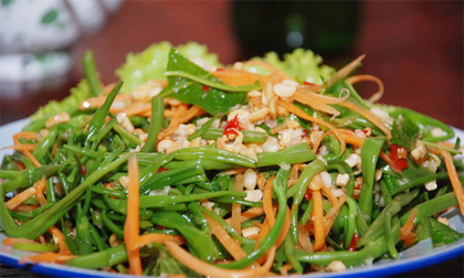 Cách làm nộm rau muống ngon, giòn nhất tại nhà