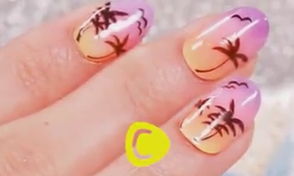 Mùa hè rực rỡ với mẫu nail đi biển cực xinh