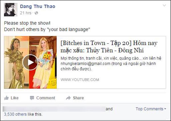 Hai lần tức giận hiếm hoi của Hoa hậu Đặng Thu Thảo - Ảnh 2.