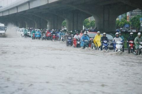 Mưa rất to, ngập úng nhiều nơi toàn Bắc bộ hình ảnh 2 mua rat to, ngap ung nhieu noi toan bac bo hinh anh 2