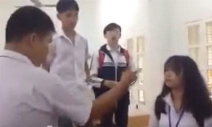Nam sinh Sơn La tát bạn gái trong lớp học gây phẫn nộ