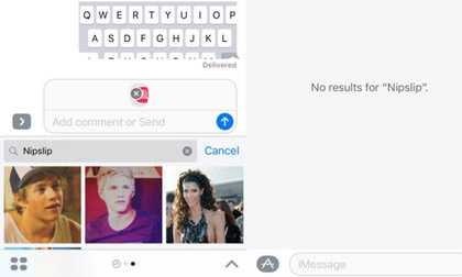 Ảnh khiêu dâm tràn ngập iOS 10