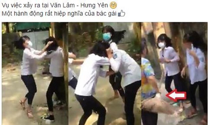 Ba nữ sinh Hưng Yên chặn đường túm tóc, đánh bạn túi bụi