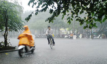 Dự báo thời tiết 28/9: Bắc bộ có mưa rào và dông vài nơi