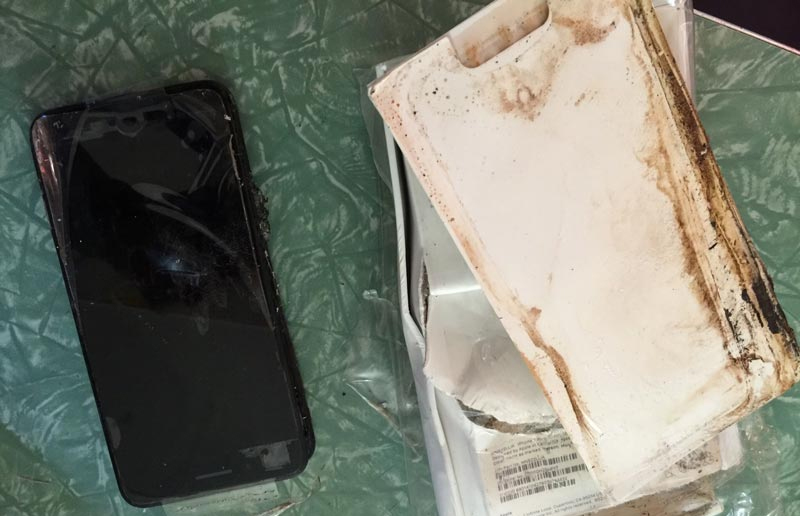 iPhone 7 Plus chưa đập hộp đã phát nổ