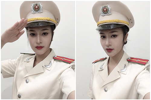 nu cong an khien cong dong mang san lung thong tin vi qua xinh dep - 7