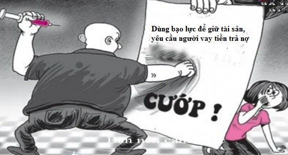 Siết nợ có vi phạm pháp luật hay không?