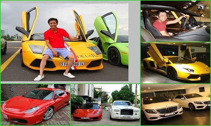 Cường Đô La trở lại với bộ sưu tập siêu xe trăm tỷ