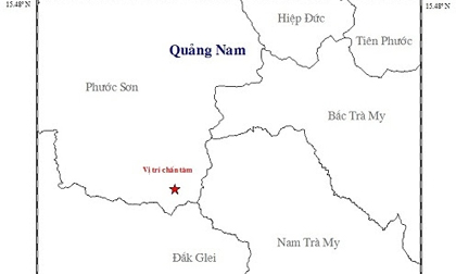 Động đất liên tục tại Quảng Nam