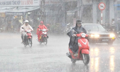 Dự báo thời tiết hôm nay (25.10): Hà Nội có mưa rào rải rác, có nơi có dông