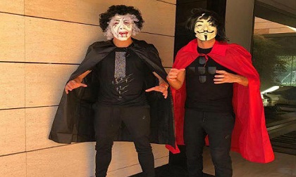 Ronaldo, Mayweather hóa trang “cực dị” mừng Halloween