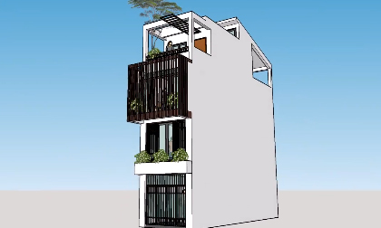 Nhà 4 tầng như ý cho các mẹ tham khảo