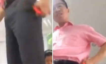 Bức xúc trước 'Thầy giáo Bọ cạp' chân giẫm lên bàn, miệng liên tục chửi học viên thậm tệ