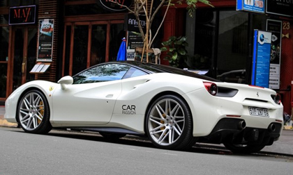 Ferrari 488 GTB của Cường Đô La lên đời mâm Vossen