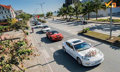 'Choáng váng' với dàn siêu xe đón dâu gần 100 tỷ đồng và 'của hồi môm' vô cùng lớn