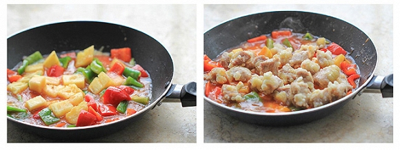 Cách làm món thịt lợn xào rau củ chua ngọt  0