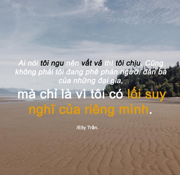 Câu nói tâm can của Elly Trần  1