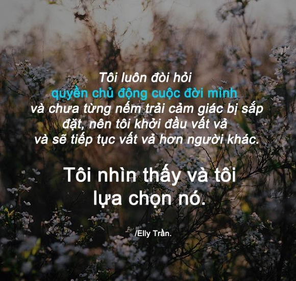 Câu nói tâm can của Elly Trần  8