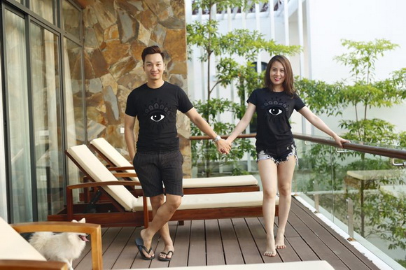 Thành Trung đi chơi cùng gia đình bạn gái 1