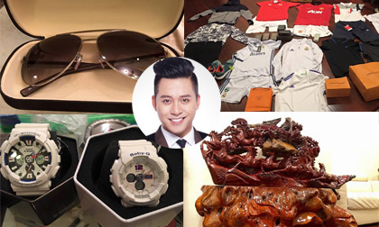 Tuấn Hưng khoe được tặng một loạt quà sinh nhật hàng hiệu