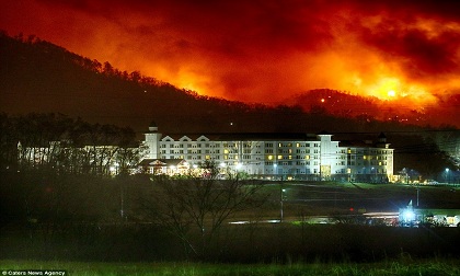 Cháy rừng ở Gatlinburg, 60 người thương vong