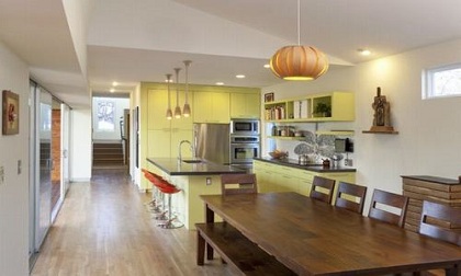 Thiết kế ánh sáng hài hòa trong căn bếp gia đình