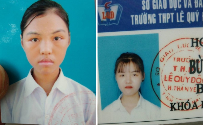 Nữ sinh Bùi Thị Thu đã về nhà sau 10 ngày mất tích. (Ảnh: Gia đình cung cấp).