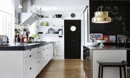 Trang trí tường sáng tạo bằng những tấm bảng đen