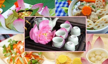 Bữa cơm bổ dưỡng với những món ngon chế biến từ cây sen
