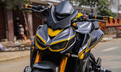 Kawasaki Z1000R 25.000 USD độ hầm hố và uy lực với phụ kiện hàng hiệu đắt đỏ