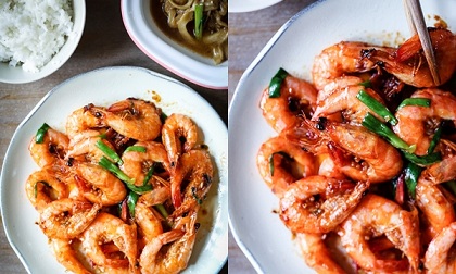 Cách làm tôm rim sốt cà chua