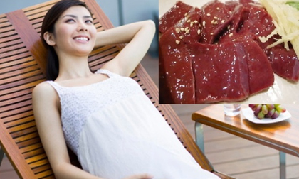 Mang thai 3 tháng ăn gan được không?
