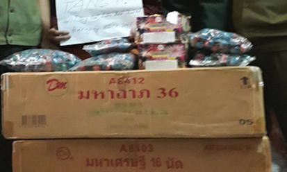 Nam thanh niên tàng trữ trái phép gần 2.000 quả pháo lậu