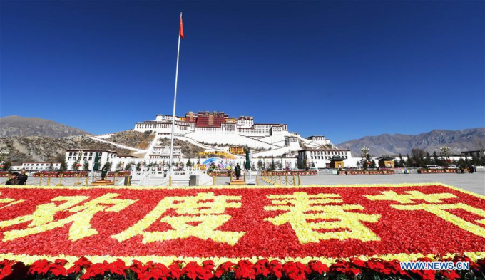 Khu tự trị Mông Cổ những ngày giáp Tết. (Ảnh: Xinhua)