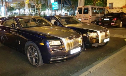 Rolls-Royce Wraith của Phan Thành bất ngờ dạo phố đêm ngày Tết