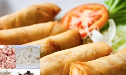 Cách làm chả giò giòn rụm, vàng ươm