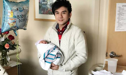 Bà xã Đan Trường vừa sinh con trai đầu lòng nặng 3,5kg tại Mỹ