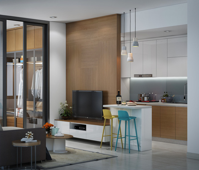 Thiết kế xinh yêu, hợp lý thế này thì căn hộ nhỏ cũng dư sức khiến bạn yêu từ cái nhìn đầu tiên - Ảnh 4.