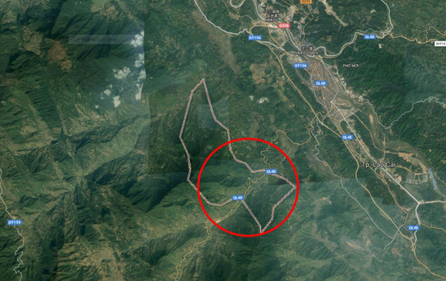 Vị trí xe khách lâm nạn trên Google Map.