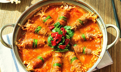Món ngon cuối tuần: Canh kim chi thịt bò