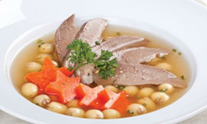 Tim lợn hầm hạt sen chữa mất ngủ