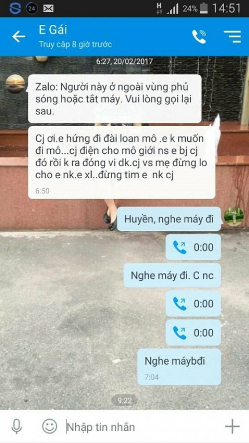 thieu nu 9x ha tinh ‘mat tich' da lien lac bao tin cho me - 2
