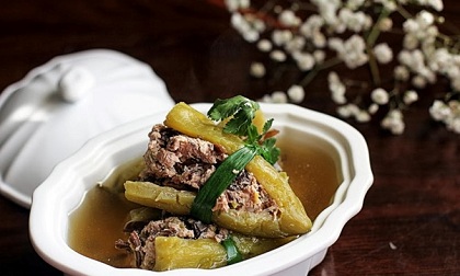 Cách nấu canh khổ qua nhồi thịt đậm đà đưa cơm
