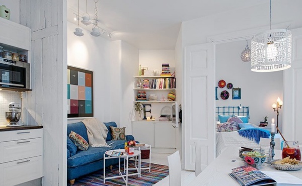 Căn hộ 30m2 đẹp trẻ trung hiện đại nhờ khéo cải tạo chung cư 80 năm tuổi