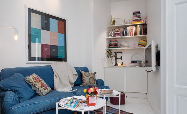 Căn hộ 30m2 đẹp trẻ trung hiện đại nhờ khéo cải tạo chung cư 80 năm tuổi