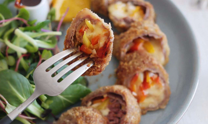 Món ngon cuối tuần: Bò cuộn phô mai