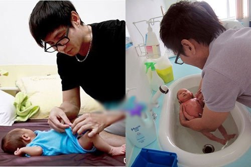 nguong mo 2 ong bo dong con nhat showbiz nhung cham con cuc kheo, it ai bang - 7